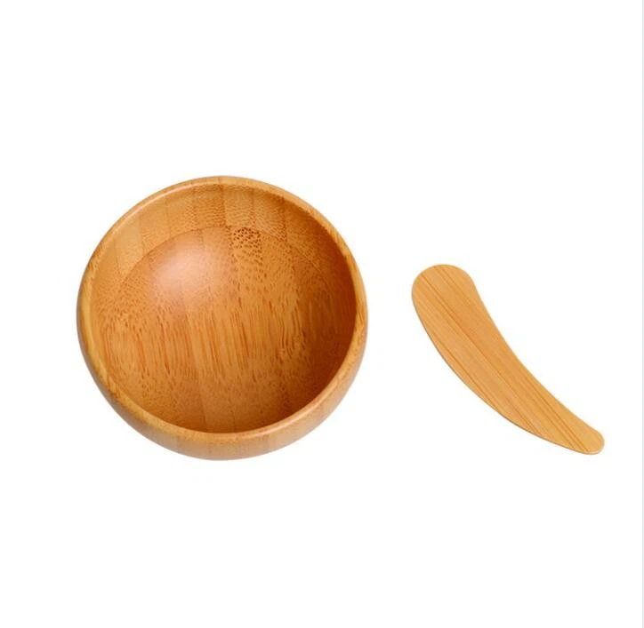 Bamboo Mini Size Make-up Spoon Facial Cream Scoop Face Cosmetic Spatula