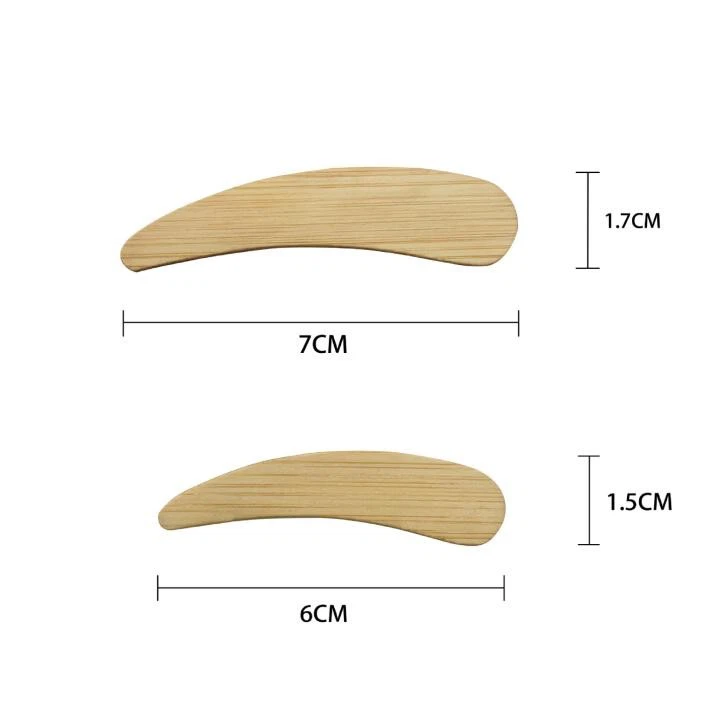 Bamboo Mini Size Make-up Spoon Facial Cream Scoop Face Cosmetic Spatula